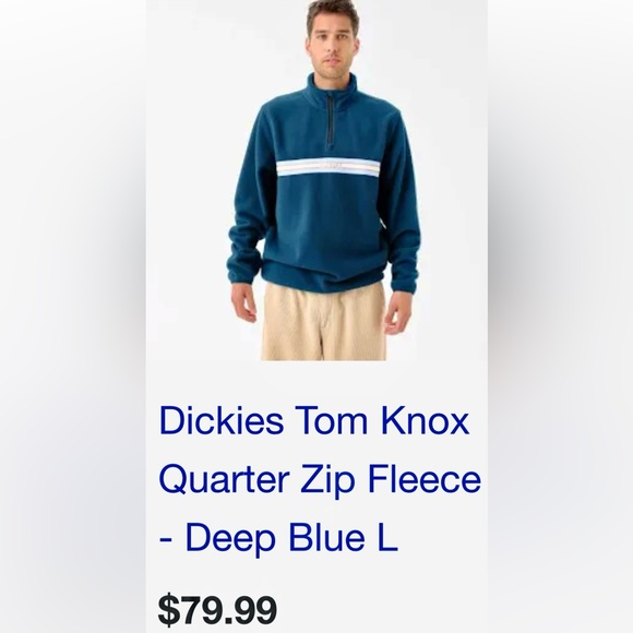 Fleece quarter zip from Dickies, thick fleece, keeps it warm even in winter - Picture 3 of 11